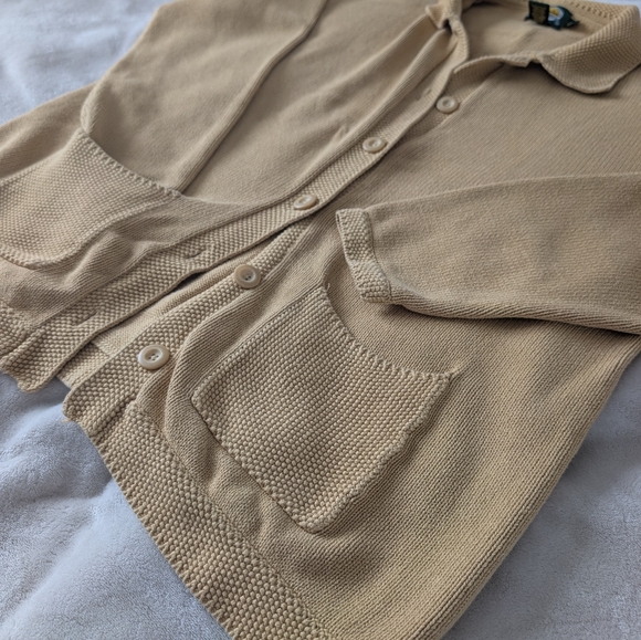 Cabela's Beige Women's Cardigan Sweater 100 % Cotton - Picture 2 of 9